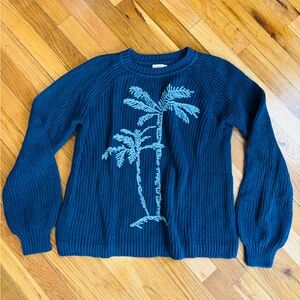 Faherty knit Sweater with Palm Tree